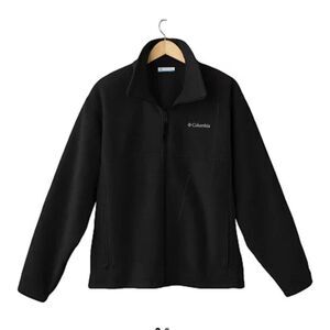 Columbia Mens Sz XXL Jacket Black Flattop Mountain Sweater Full Zip Fleece